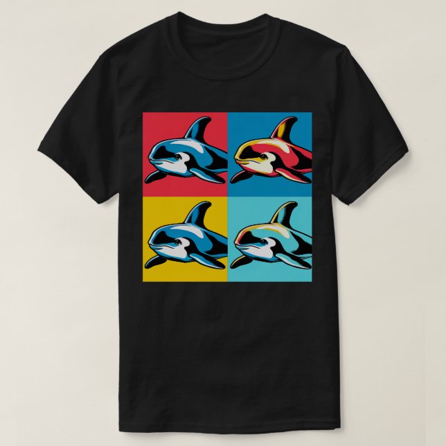 Vaquitas Art Trendy Marine Life T-Shirt (Design Front)