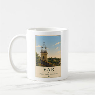 Var Provence Village Bell Tower Vintage Coffee Mug