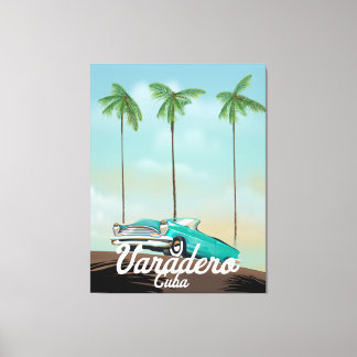 Varadero Cuba Travel poster Canvas Print