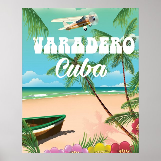 Varadero Cuban beach vacation poster (Front)
