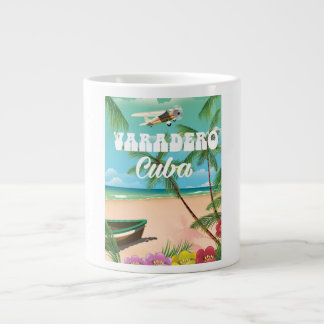 Varadero Cuban beach vacation poster Large Coffee Mug