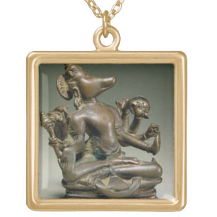 Varaha, Gurjara Pratihara, Tamil Nadu (bronze) Gold Plated Necklace