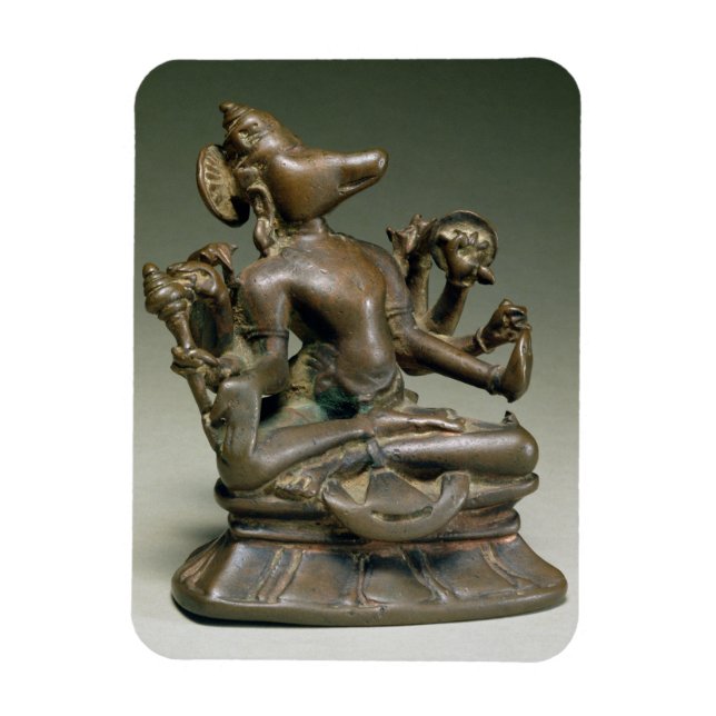 Varaha, Gurjara Pratihara, Tamil Nadu (bronze) Magnet (Vertical)