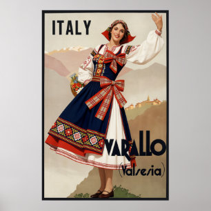 Varallo, Italy travel poster.   Poster