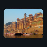 Varanasi India As Seen From Ganga River Magnet<br><div class="desc">Varanasi,  India as seen from Ganga river

Image reproduction rights can be found in the link near the bottom of this description.

 

 All Rights Reserved; without: prejudice,  recourse or notice  (U.C.C. 1-308)



Image Reproduction Rights:
http://commons.wikimedia.org/wiki/File:Varanasi_Munshi_Ghat3.jpg</div>