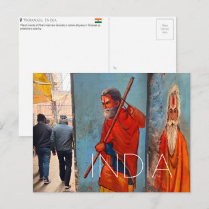 Varanasi, India Travel Postcard