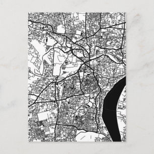  Varanasi Uttar Pradesh City Map Postcard
