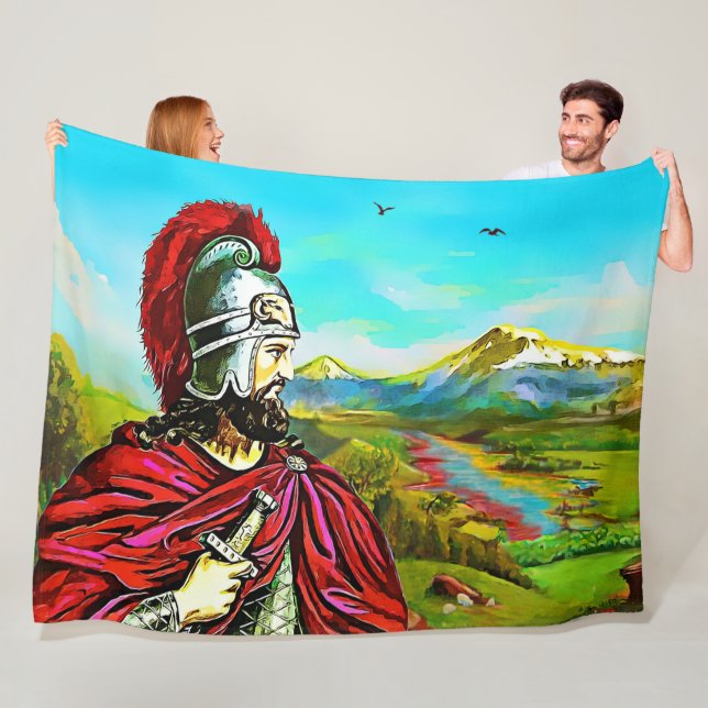 Vardan Mamikonian Վարդան Մամիկոնեան Fleece Blanket (In Situ)