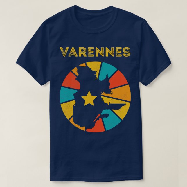 Varennes Quebec Canada Vintage Distressed Souvenir T-Shirt (Design Front)