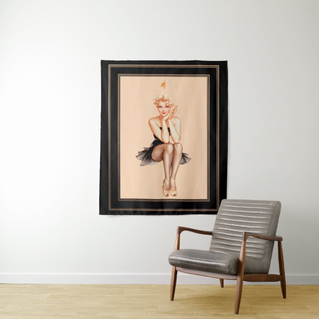 Varga Girl Cover Art by Alberto Vargas Tapestry (In Situ)