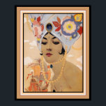 Vargas Art Deco "Girl in Turban" 16 x 20 Poster<br><div class="desc">Colourful Vargas Print 16 x 20</div>