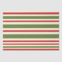 Variable Stripe Christmas Pattern Red Green Cream