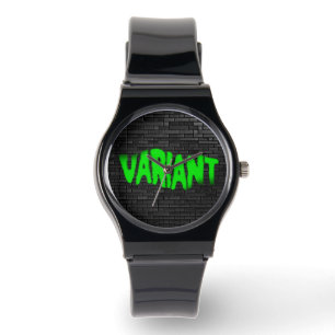 VARIANT GRAFFITI Green Unisex Silicone Strap Watch