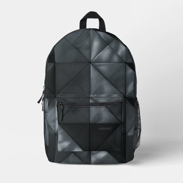 VARIANT Marbled 2 B/W Printed Backpack (Front)