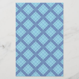 Variation Blue Plaid Craft Paper