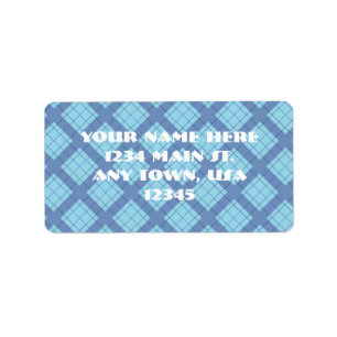 Variation Blue Plaid Label