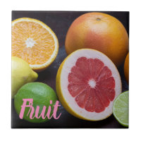 Variation of citrus orange, lime, mandarin,