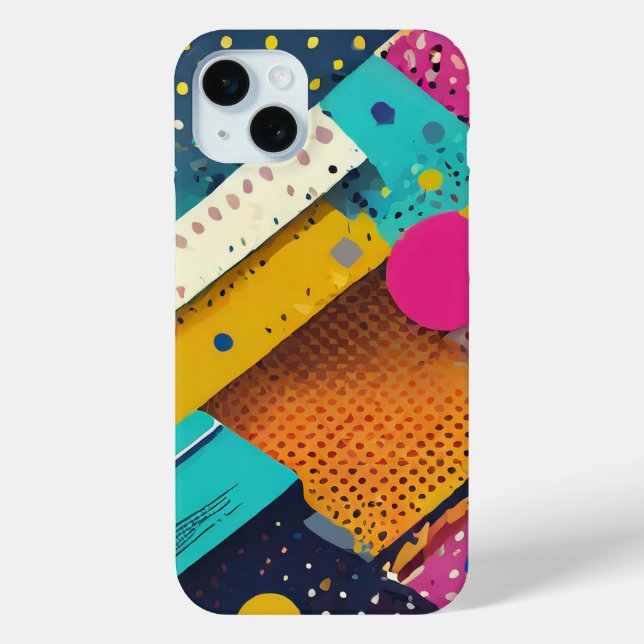 Varied colourful dot patterns Case-Mate iPhone case (Back)