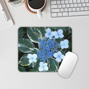 Variegated Blue Hydrangea Mouse pad