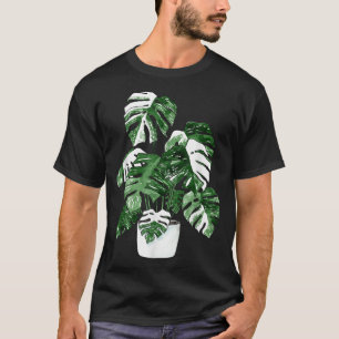 Variegated Monstera Deliciosa Variegata House Plan T-Shirt