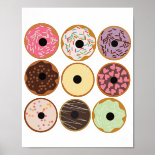 Varieties of Doughnuts Poster