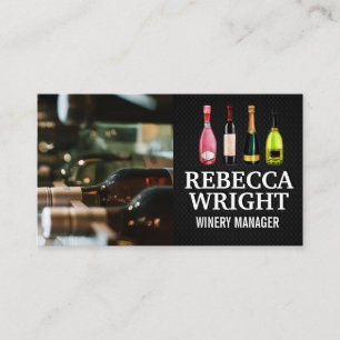Variety Bottles of Wine  Business Card
