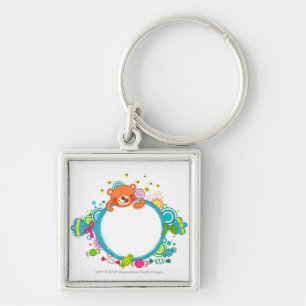 Variety of candies key ring