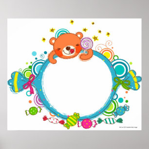 Variety of candies poster