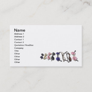 Variety of Colourful Glasses Business Card