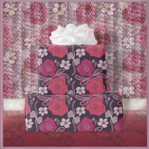 Variety of Floral Style Pattern Wrapping Paper