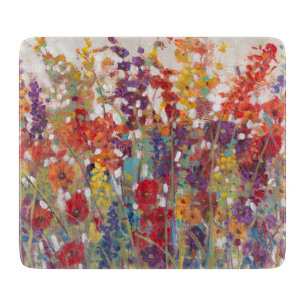 Variety of Flowers Cutting Board