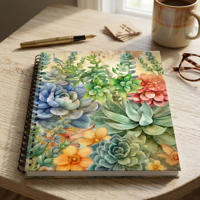 Variety Of Succulents Notebook (Creator Uploaded)