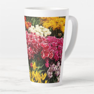 Variety of Tulips Latte Mug