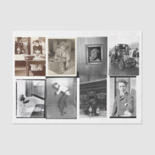 Variety Photograph Decoupage Collage Tissue Paper