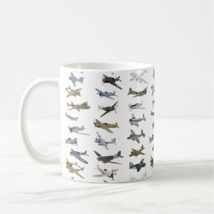 Various American WW2 Aeroplanes Coffee Mug