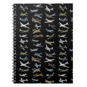 Various American WW2 Aeroplanes Notebook