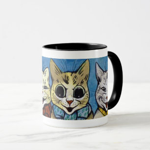 Various Cats Looking Out, Louis Wain Mug