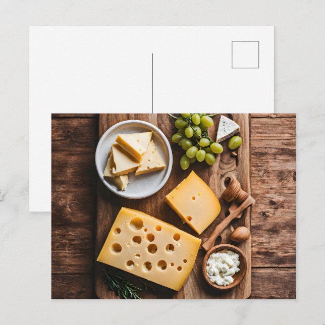Various cheese holiday postcard (Front/Back)