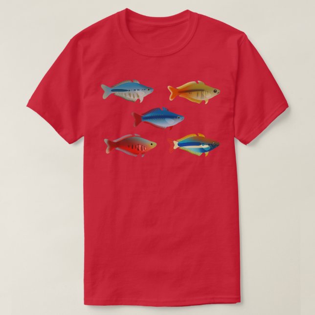 Various Chilantherina Rainbowfish Pack T-Shirt (Design Front)