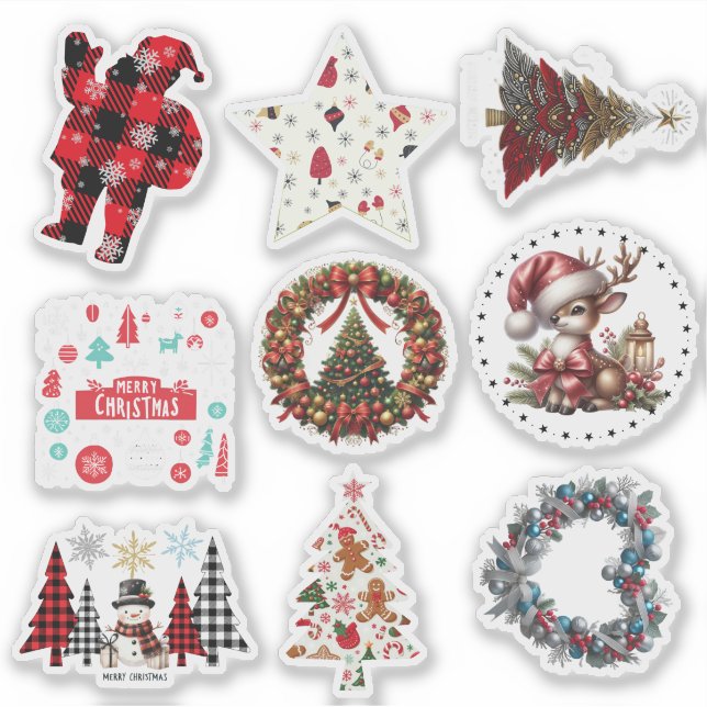 Various Christmas Gift Stickers (Front)