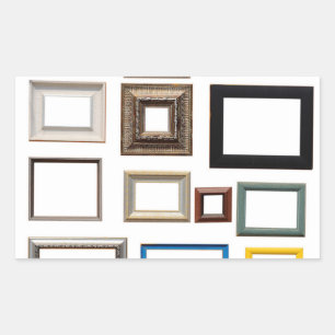 Various Colourful Picture Frames Rectangular Sticker