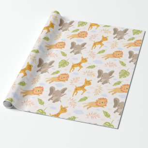 Various Decorative Animals Wrapping Paper