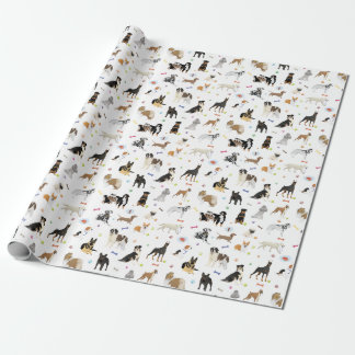 Various Dogs Pattern Wrapping Paper