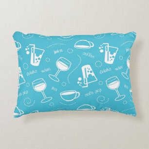 Various drinks decorative cushion