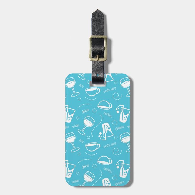 Various drinks luggage tag (Front Vertical)