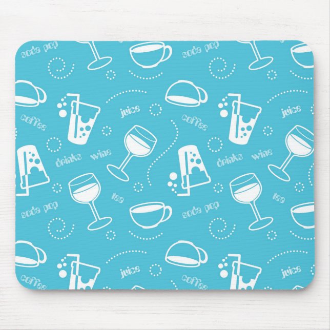 Various drinks mouse mat (Front)