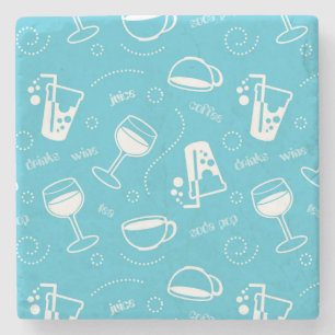 Various drinks stone coaster