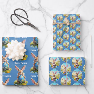 Various Easter Houses - Wrapping Paper Sheet