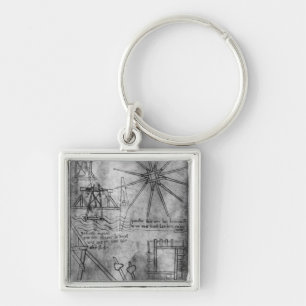 Various engines and instruments key ring