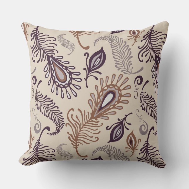 Various Feather Pattern Cushion (Front)